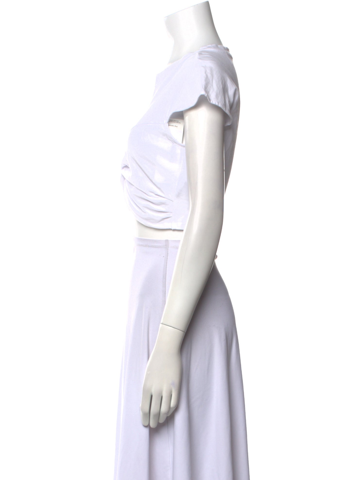 Isabel Marant Crew Neck Short Sleeve Crop Top